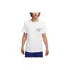T Shirts Men's White Crew Neck Moderate Straight Fit FD0040-100