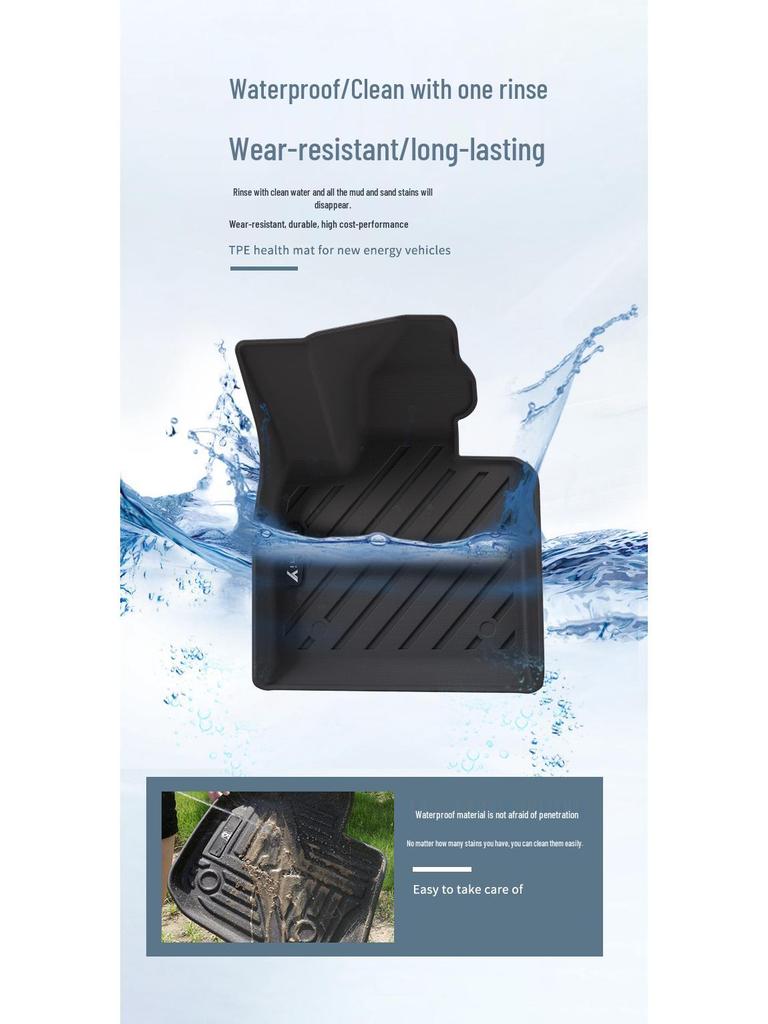Eco-Friendly, Odorless, Wear-Resistant TPE Trunk and Backrest Pad for HiPhi Y