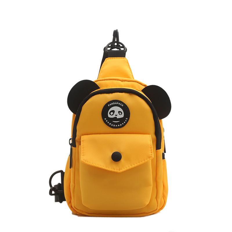 

Красочная нагрудная сумка «Яркая панда 2024» из прочного оксфордского материала, идеально подходящая для повседневных образов жёлтый