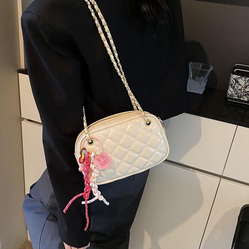 Raute Kettenhandtasche Damen Frühling und Sommer neu beliebt Schulter Umhängetasche hochwertig kleine quadratische Tasche