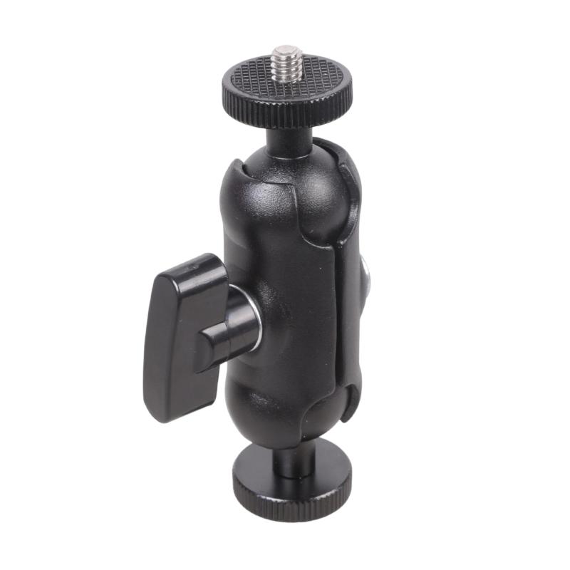 1/4inch Male To Male Thread Adapters 360 Degree Rotation Aluminum Alloy For Camera Tripods Mic Stand Speaker Display Mount