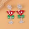 Christmas Earrings Collection With Santa Stars Bells And Bear Shapes For Women
