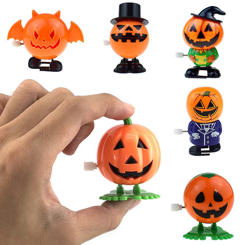 Retro mechanické natahovací kovové chodící skákání halloween dýňový skok duch netopýr robot mechanické hračky párty dekorace dárek