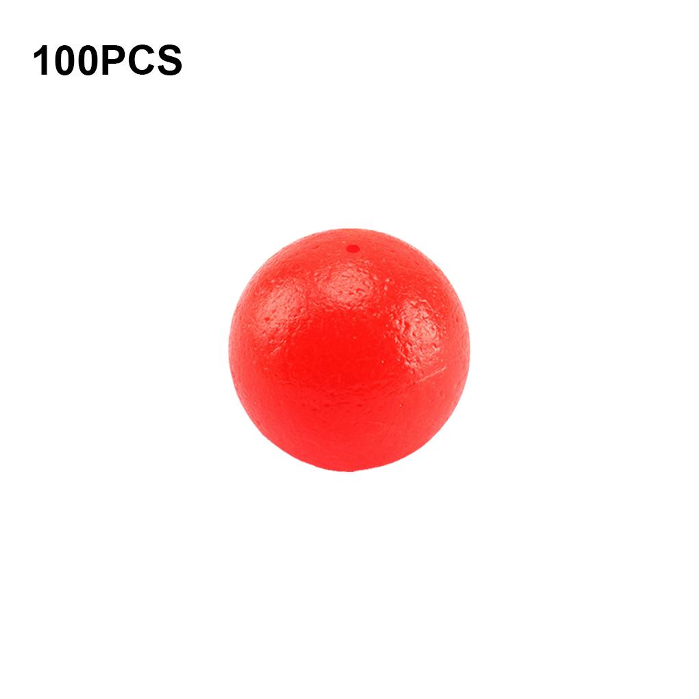 100 Pieces 10mm/12mm/14mm Lightweight Fishing Baits Wear-resistant Drifting Beads Lure Fishing Drifts Ball for River Sea