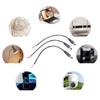 Pack of 3 5.5x2.5mm Male Plug to Bare Wire Cables Featuring Terminal Lugs Suitable for LED Strips and Monitoring Cameras