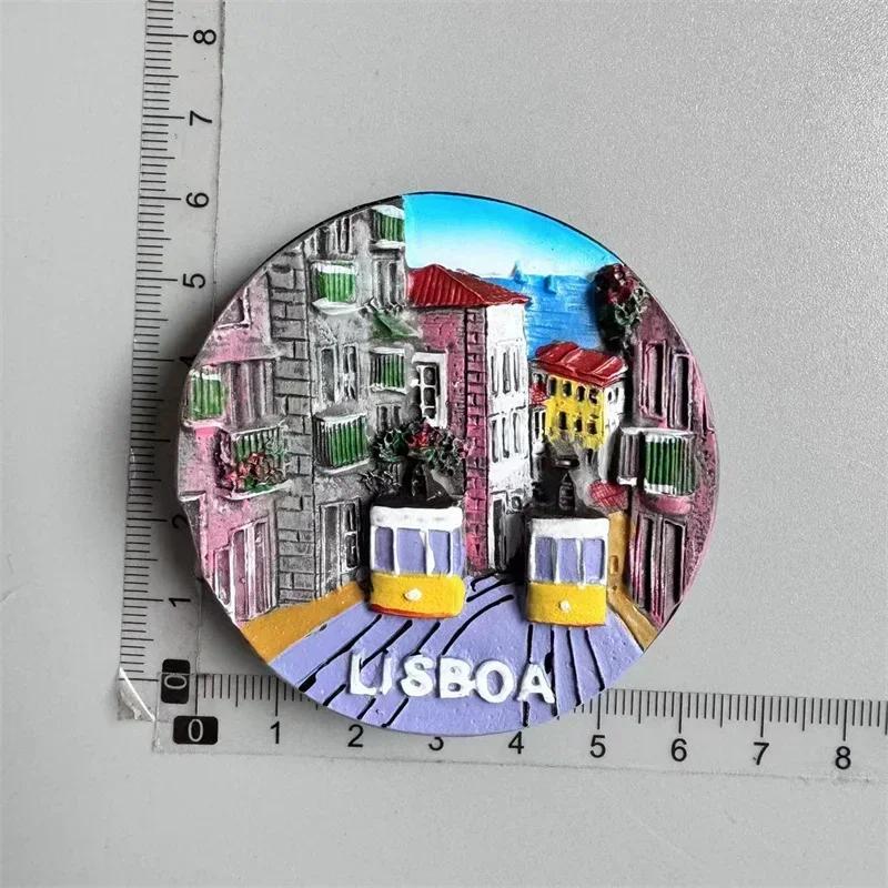 Portugal Fridge Magnets Tourist Souvenir Portuguese Cock Lisboa Tram Guitar Magnetic Refrigerator Sticker Collection Travel Gift