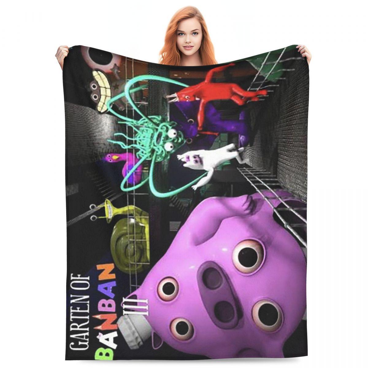 Exquisite Fashion Items Unisex Cartoon Garten Of Banban Blankets Flannel Sofa Throw Blanket Super Soft Throw Blankets For Couch Bedding Throws Bedspread Quilt