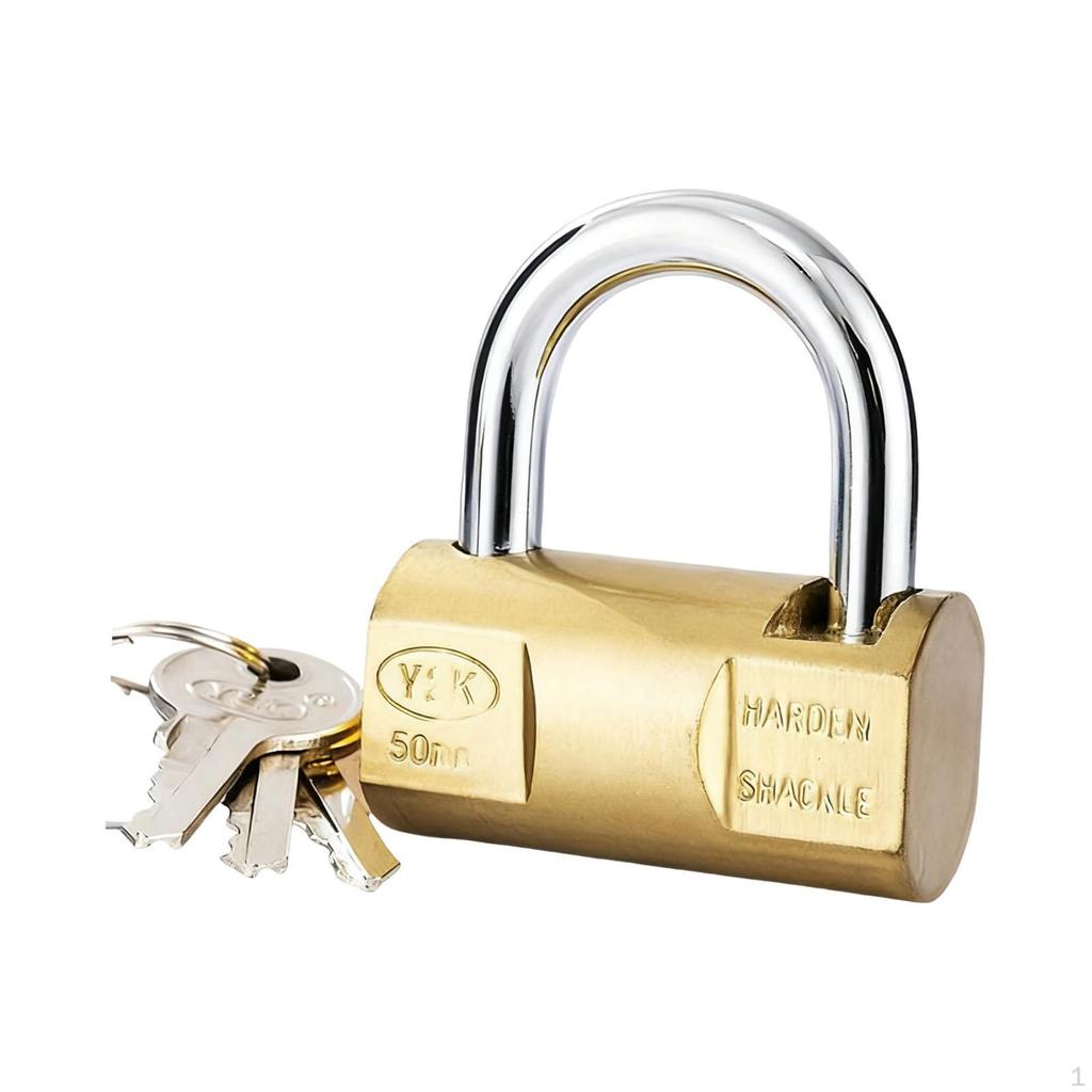 Heavy Duty, Metal Padlock with Key And , Ideal for Storing Small Items In Drawers, Cabinets,