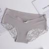 Women Ice Silk Seamless Low Waist Lace Sexy Breathable Ladies Panties