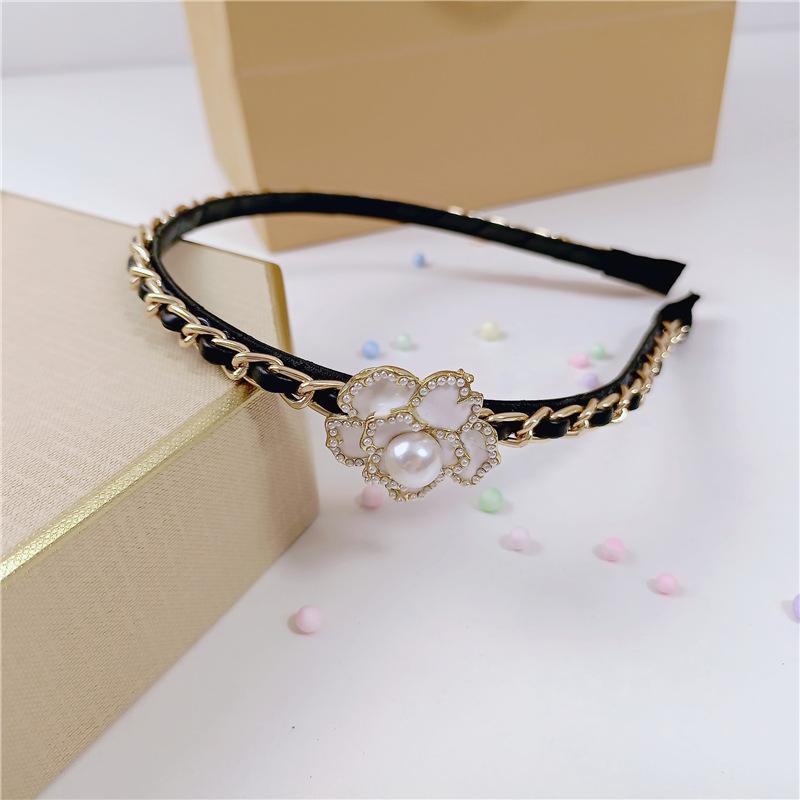 Leather Solid Color Knotted Hairband Knitting Hair Hoop Bow Headband Women Girls Retro Makeup Hair Accessories