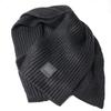 UGG W CHUNKY RIB KNIT SCARF Women's Chunky Rib Knit Scarf, Size 20166 (Black) [Parallel Import]