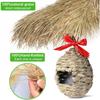 3pcs Outdoor Hanging Bird Houses Hand Woven Natural Grass Bird Nest For Home Office Garden Window