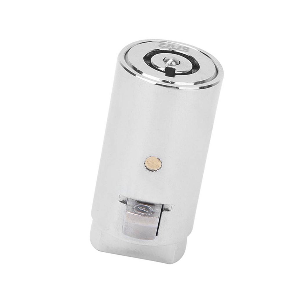 Zinc Alloy Chrome Color Single Opening Key Vending Machine Lock Cylinder for Automatic Selling Machi