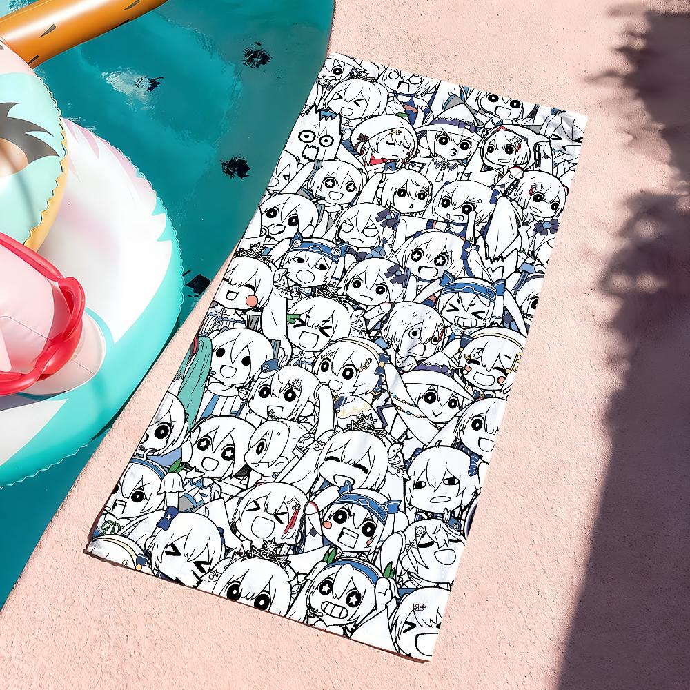 

1 piece bath towel Anime Lovely Towel Quick Dry Soft Yoga Swimming Fitness Mountain Climbing M-Mikus-S Girl Large Beach Towels W40*H60(CM)