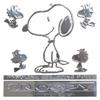 Meiho SNOOPY Snoopy Woodstock Fuel Filler Emblem Sticker Silver SN165