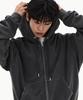 Filluminate Damaged Semi-Crop Zip-Up Hoodie - 3 Colors