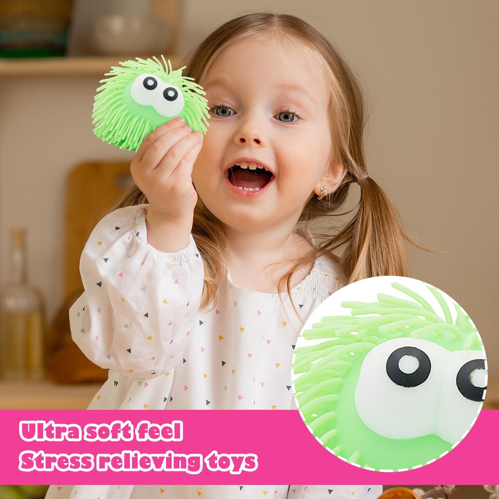 

Кукла для снятия стресса с большого шарика с длинными волосами и горячими глазами One Size зелёный