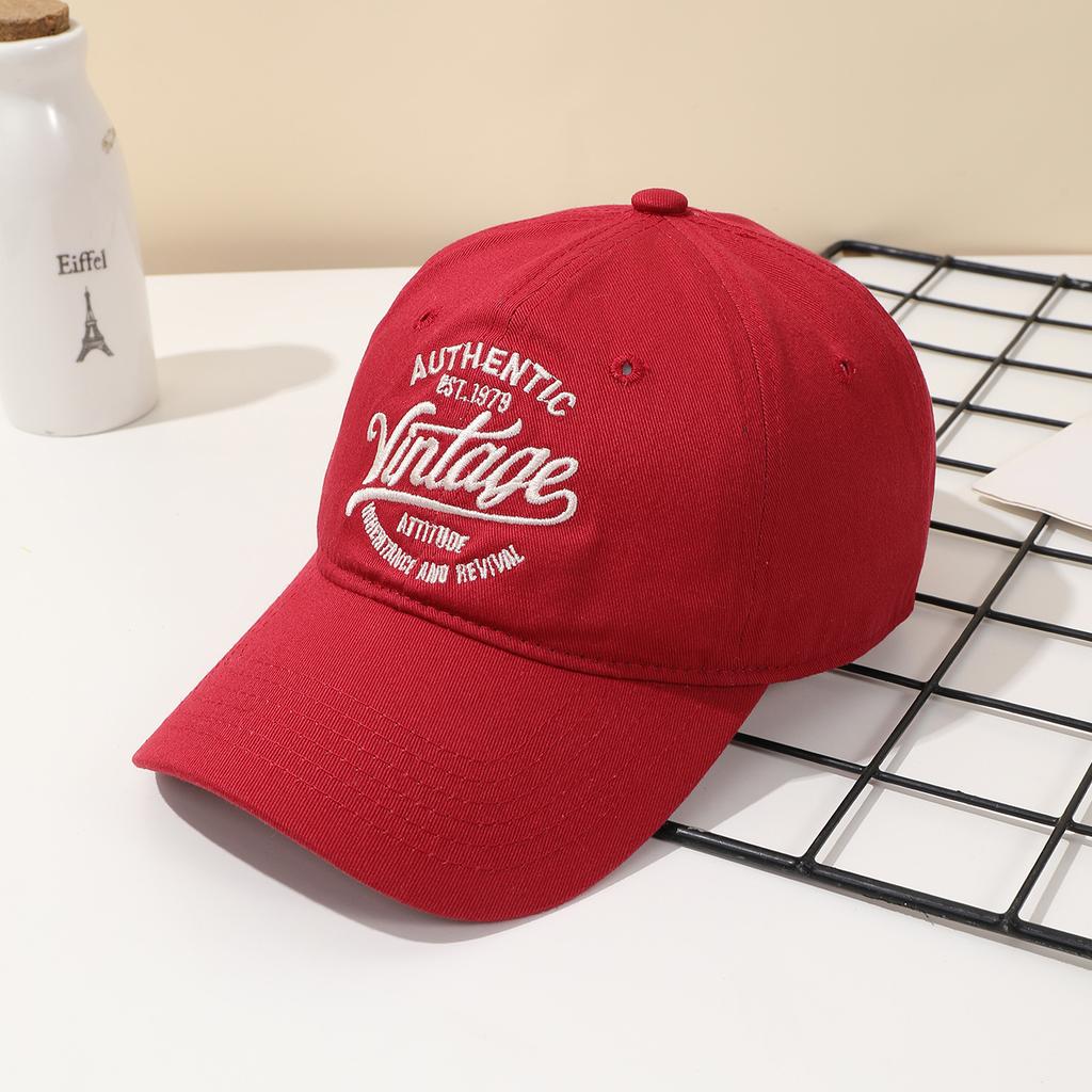 Men's Embroidered Letter Korean Version European and American Style Adjustable Baseball Cap, Daily Casual Outdoor Sports Outfit