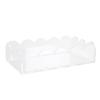 Klarer Acryl-Serviettenhalter Handtuch Einweg-Papier Tisch Muschelförmige Ablage für Badezimmer Küche Esszimmer Hochzeiten