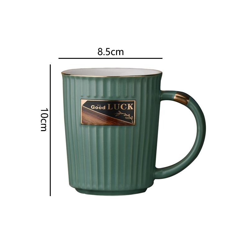 

350 мл бытовая термостойкая кружка для воды в скандинавском стиле с вертикальными полосками керамическая кружка для лимона, чая, молока, американо, латте, кружки, посуда для напитков 1pcs