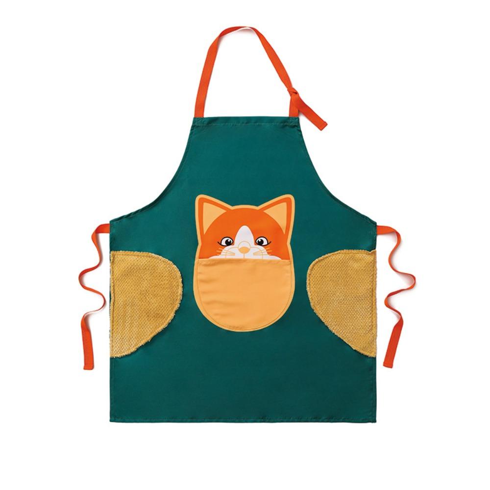 Oil-proof Kitchen Apron With Pockets Chef Work Uniform Cooking Accessories Cooking Apron  Kitchen