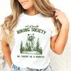 Raccoon Out of Breath Hiking Society Tshirt Women Raccoon Adventure Lover Tshirts Funny Mountain Hiking Gifts Crew Neck Tshirt