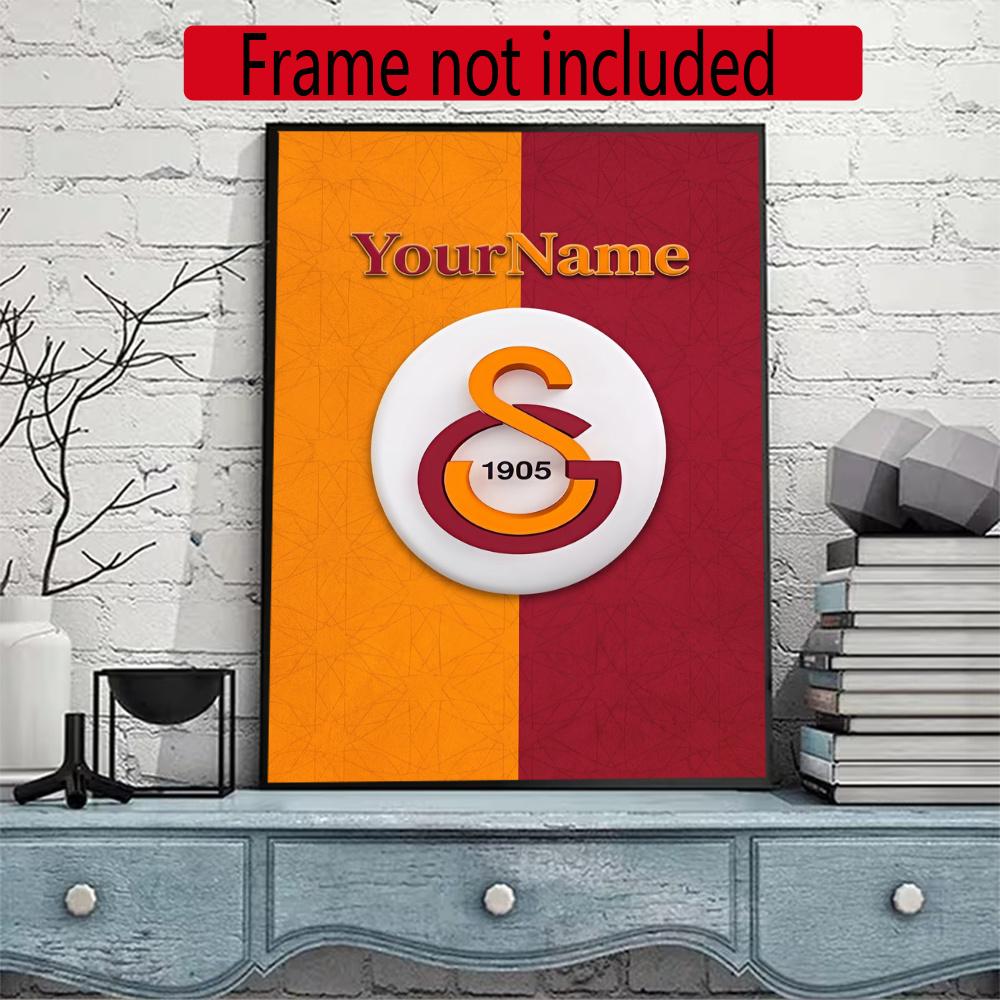 Galatasaray Customize Text Diamond Painting Round Diamond Mosaic Suitable For Beginners Diamond Painting Rhinestones Gift Frameless