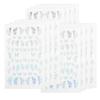 12pcs Butterflies Pattern Nail Art Sticker Fashionable Nail DIY Decal Manicure ToolSilver
