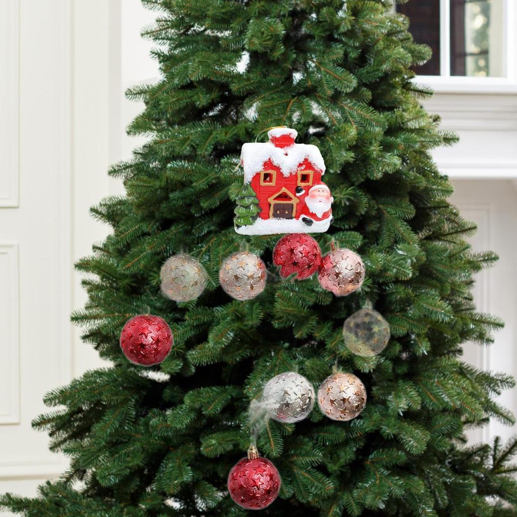 Xmas House Ornament Christmas Hanging Decoration Decor for Home Office Restaurant Farmhouse