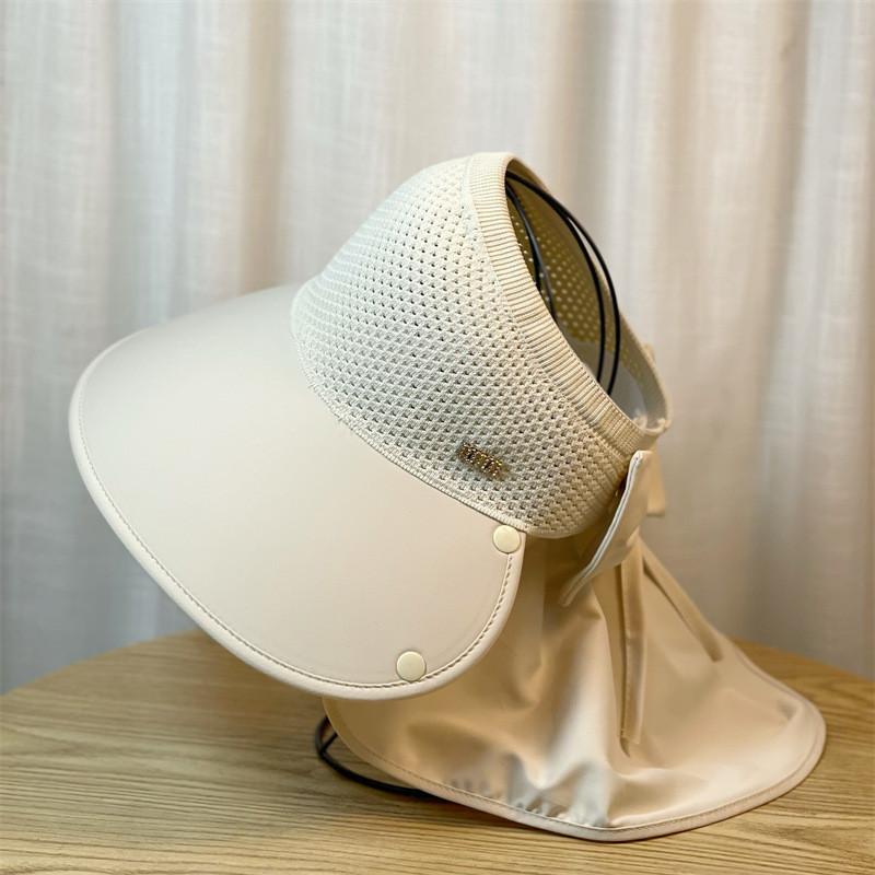 Adjustable Brim Sun Hat Women Summer Outdoor Riding Neck Guard Fisherman Hat