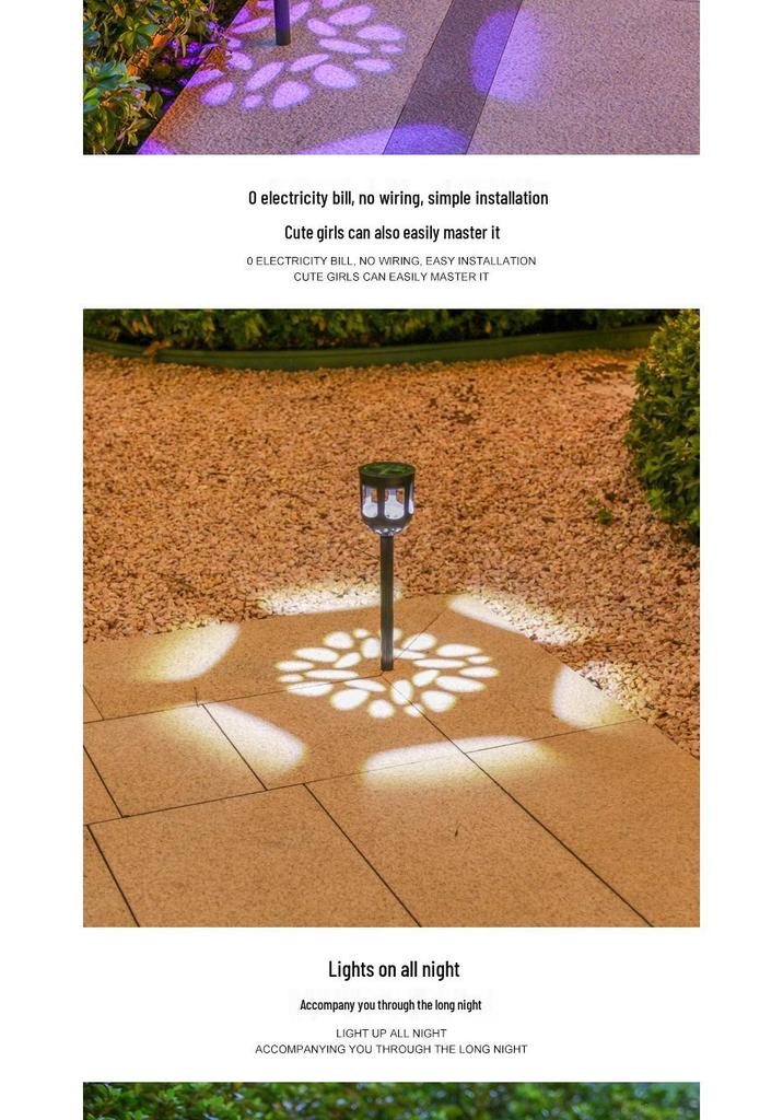 Solar Ground Stake Lights - Waterproof Outdoor Lawn and Garden Decor
