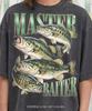 Master Baiter Bass Fishing Comfort Colors® Tshirt, Vintage Fish Graphic Tee, Retro 90s Fisherman Y2K Streetwear Funny Shirt Gift