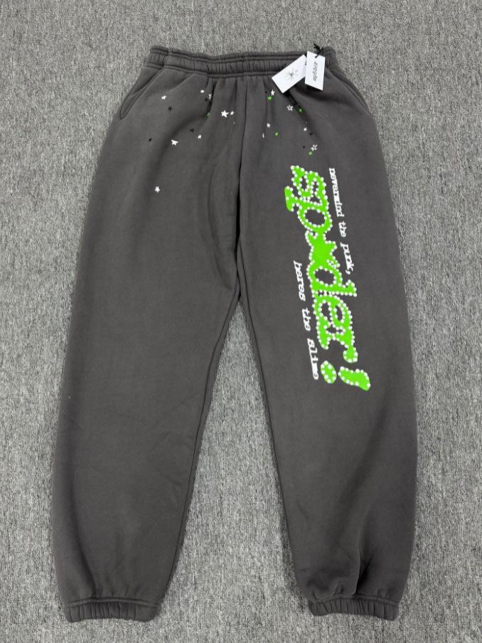 Young Thug Style Spider Web Hoodie Set