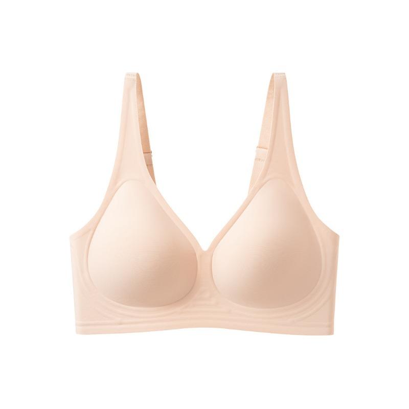 Plus Size Leopard Print Seamless Push Up Bra For Women