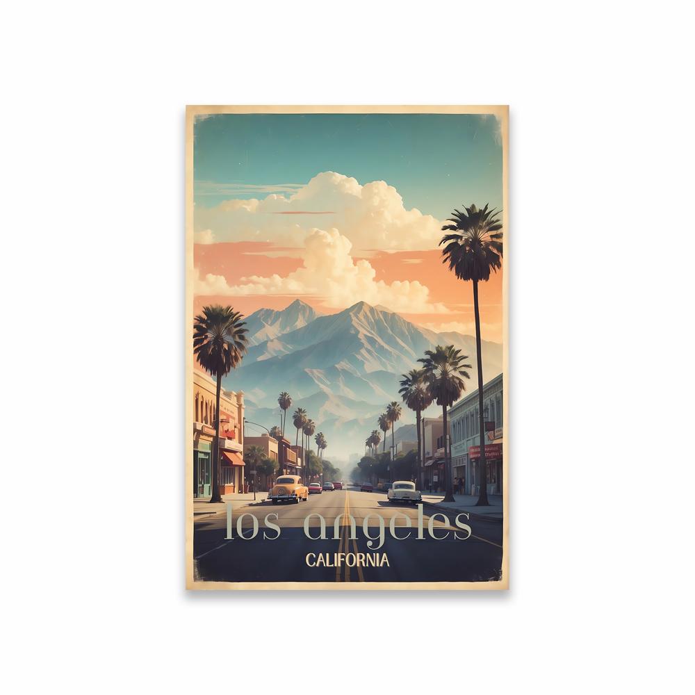 Vintage Travel Poster New York City Travel Print Wall Art Poster Colorful Italy City Print Travel Landscape Art Canvas Painting
