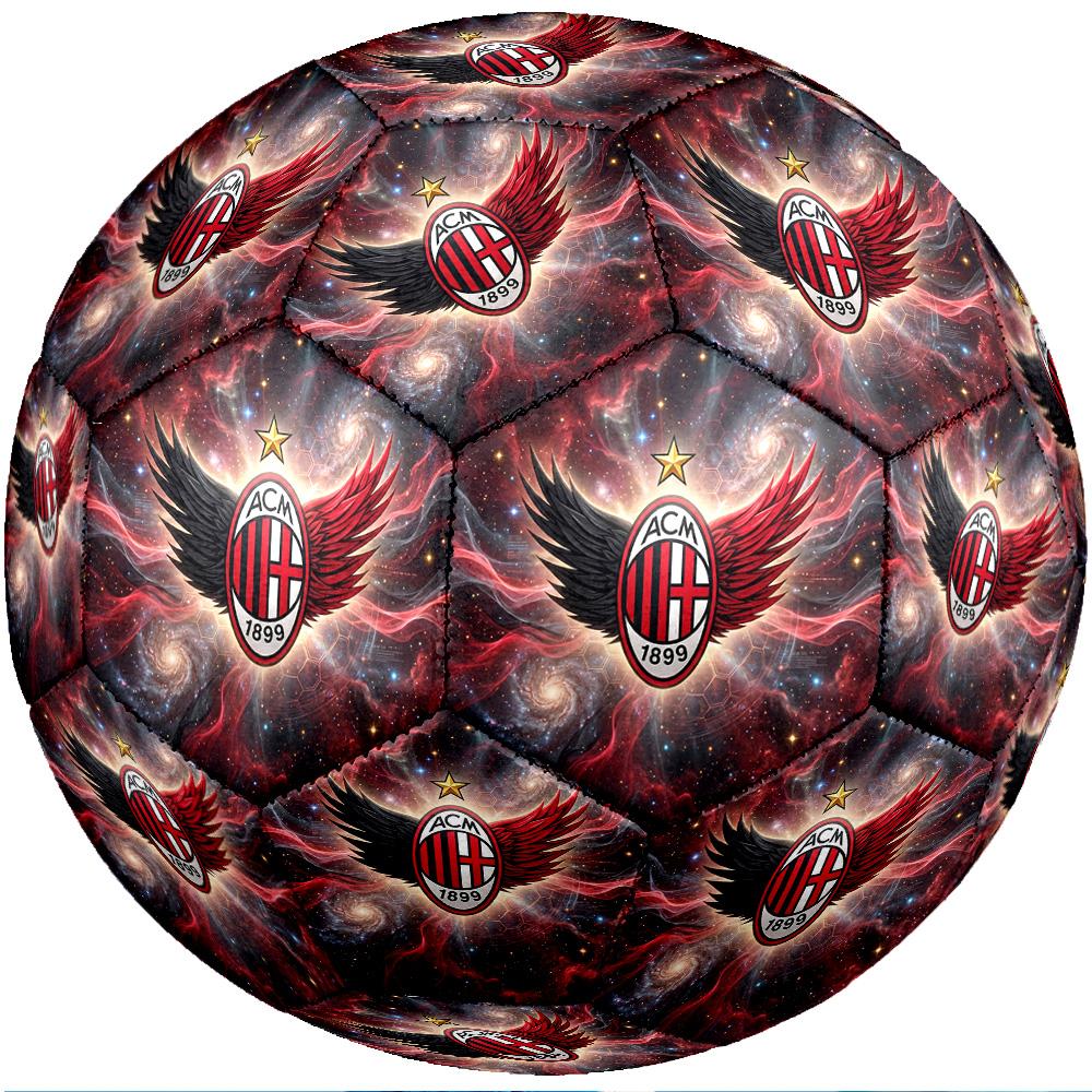 Pallone da calcio Tema AC Milan Taglia 5 Pallone da calcio Tocco Morbido Pallone da calcio per Allenamento Professionale per Sport all'Aperto