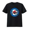 Jam Target Logo Měkké Tričko s Potiskem Ruky Merch Kapely Klasický Rockový Design Střih Vintage Top Pro Každodenní Nošení