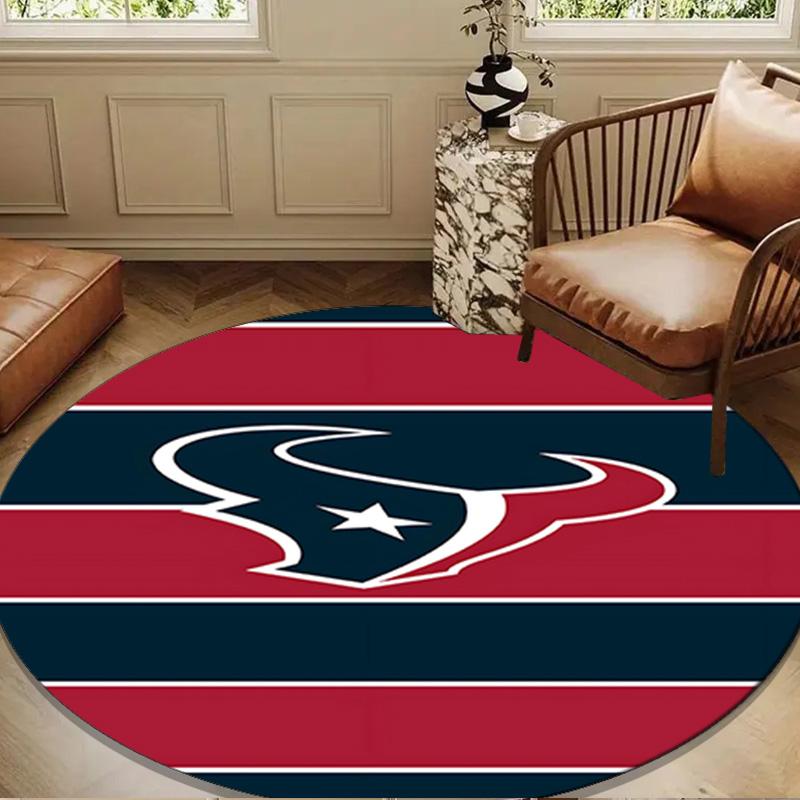 Houston basketball Logo Round mat, Anti-slip Circle Carpet Chair rug For livingroom,Bedroom, doormat home decor Gift Christmas Gifts