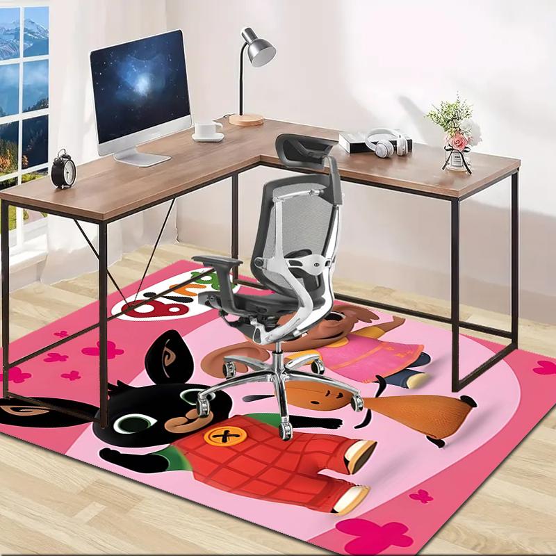 1pc Bing Bunny5 Design Area Rug - Non-Slip, Soft & Cozy Floor Mat for Living Room, Bedroom, Office - Indoor/Outdoor Decorative Carpet