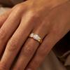 925 Sterling Silver Sparkling Water Drop Interweaving Dazzling Clear Pear CZ Finger Rings For Women Gift Wedding  Fine Jewelry