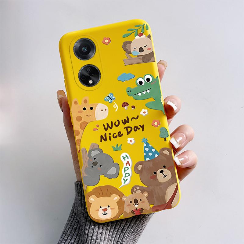 For OPPO A98 5G Case 2023 Cute Cat Cartoon Funny Dog Silicone Soft Back Cover For OPPO F23 CPH2527 OPPOA98 CPH2529 A1 5G Coque