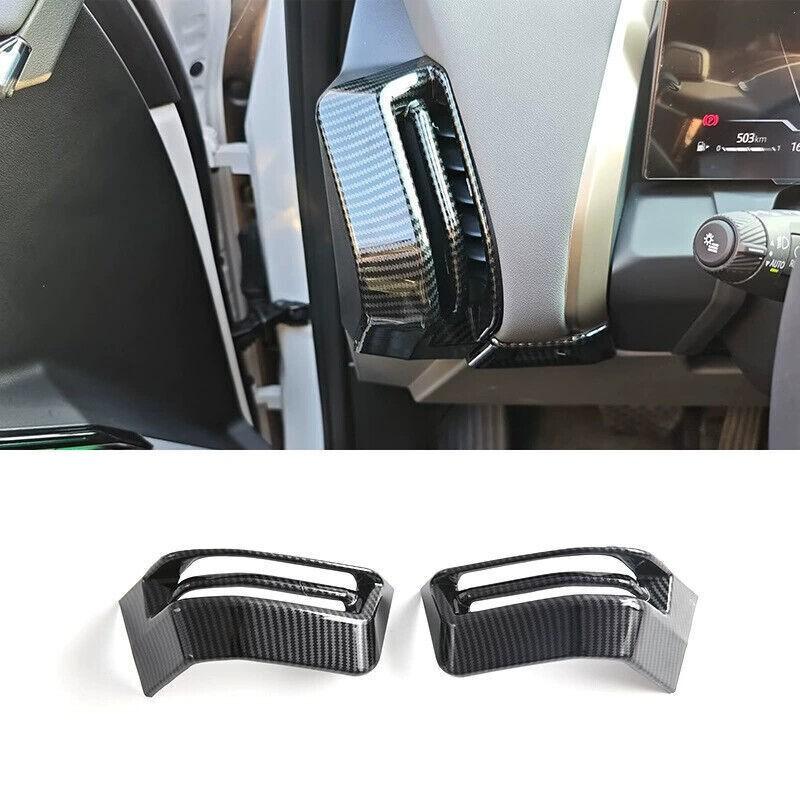 For BMW X3 G45 2025-2026 Carbon Fiber Look Dashboard Side Vent Cover Trim 2PCS