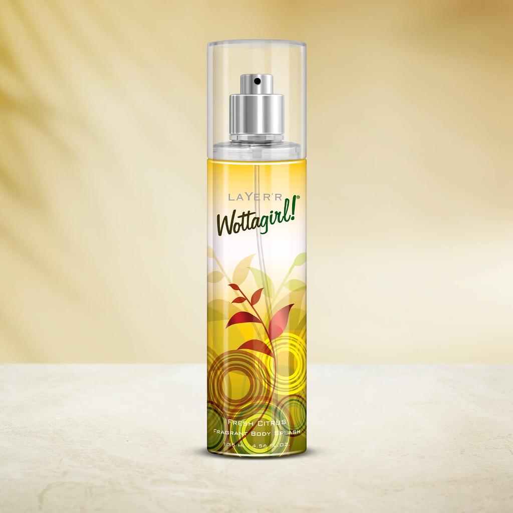 Layer'r Wottagirl Fresh Citrus Body Splash für Damen, 135 ml