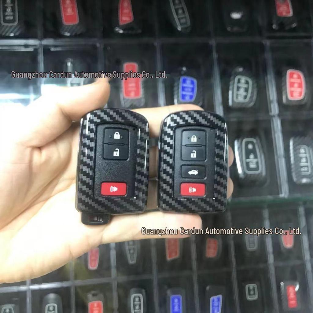 Ford Car Key Case for Mondeo, Focus, Mustang, Explorer, F150, Territory - Carbon Fiber Pattern Shell