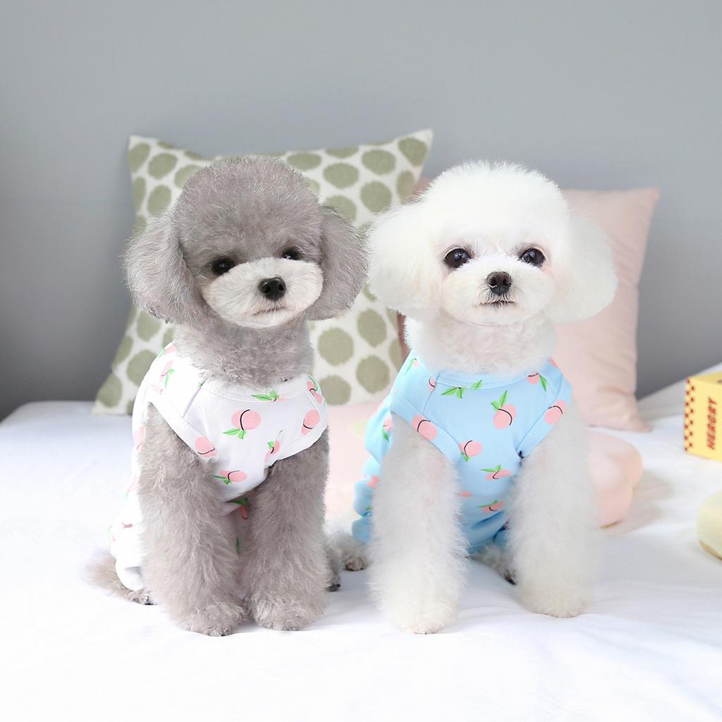 2023 Spring and Summer Dog Skirt Pet Clothes Installed Teddy Chenery Small Peach Spay and Neuter Clothing  Kawaii Clothes