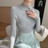 Womens Slim Fit Cashmere Wool Blend Sweater Half Turtleneck Fall Winter Versatile Basic Top