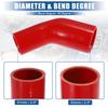 X AUTOHAUX Car Elbow Reducer Silicone Hose Coupler Intercooler Tube Intake Piping 45 Degree