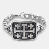 Creative Simple Cross Bracelet Stainless Steel Classic Hand Chain Elegant Bracelets Jewelry Accessories