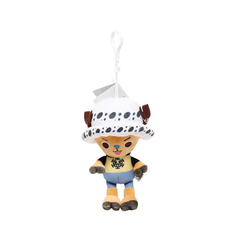 One Piece Luffy & Chopper Keychain Plush Doll - Anime Cartoon Accessory