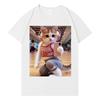 Summer Hot Sale Funny Cat Gym Graphics T Shirt Unisex Unisex Fashion Trendy Harajuku Tshirt Y2k Gothic Cotton Oversized Tshirts
